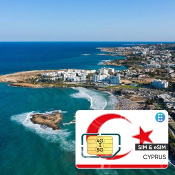 Sim Du Lịch Cộng Hòa Síp 15 Ngày Tốc Độ Cao 4G (Cyprus Republic)